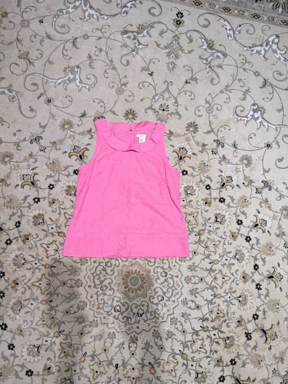 J.Crew Pink Silk-Cotton Sleeveless Top — Size 6